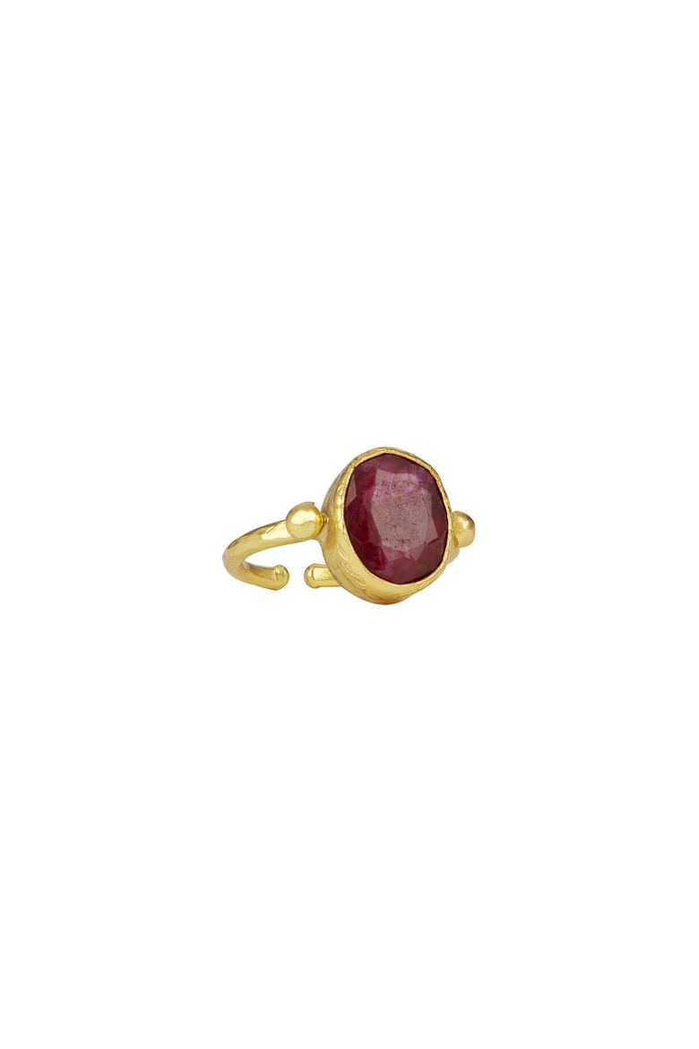 Siena Cocktail Ring, Main, color, Ruby