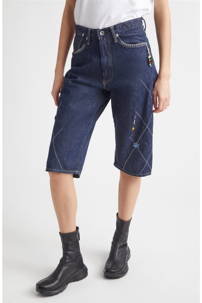 Handscape Denim Bermuda Shorts, Main, color, INDIGO