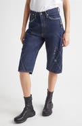 KURO Handscape Denim Bermuda Shorts