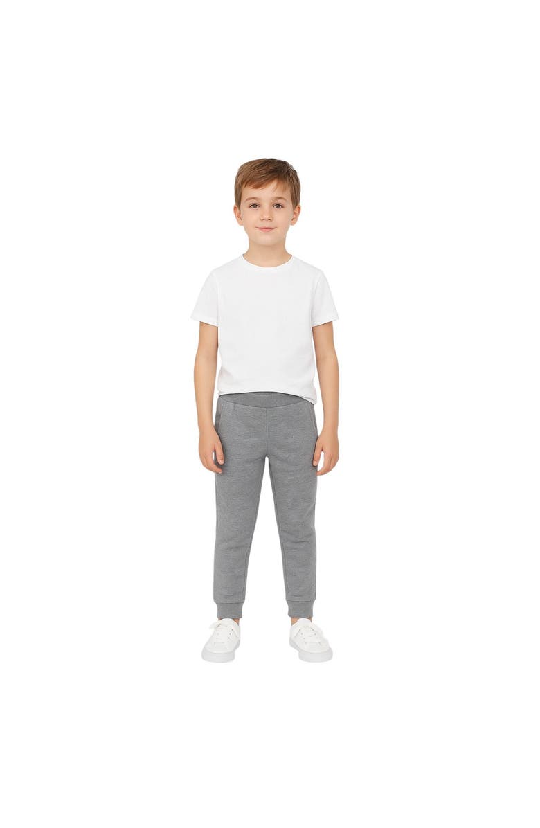 BenBen 4 Pack Boys Fleece Joggers with Pockets Warm Athletic Sweatpants for Kids, Alternate, color, Black/Grey/Charcoal/Navy