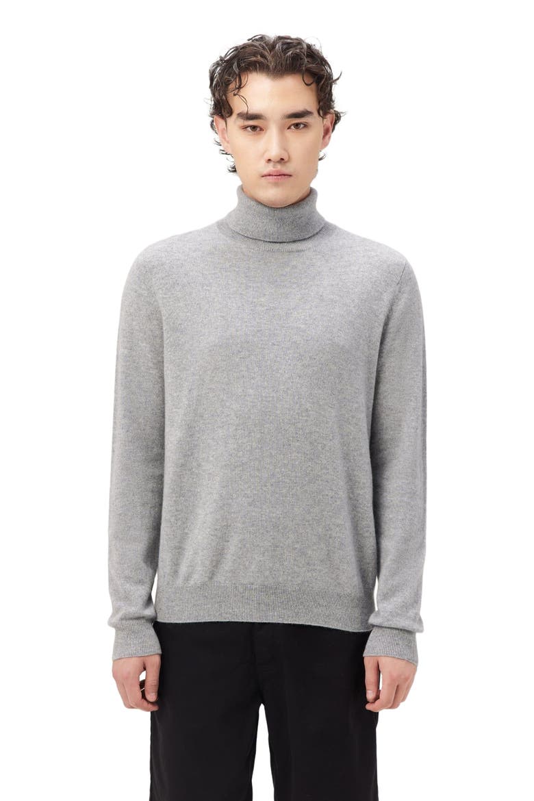 Essential Cashmere Turtle Neck Sweater, Alternate, color, vapor blue