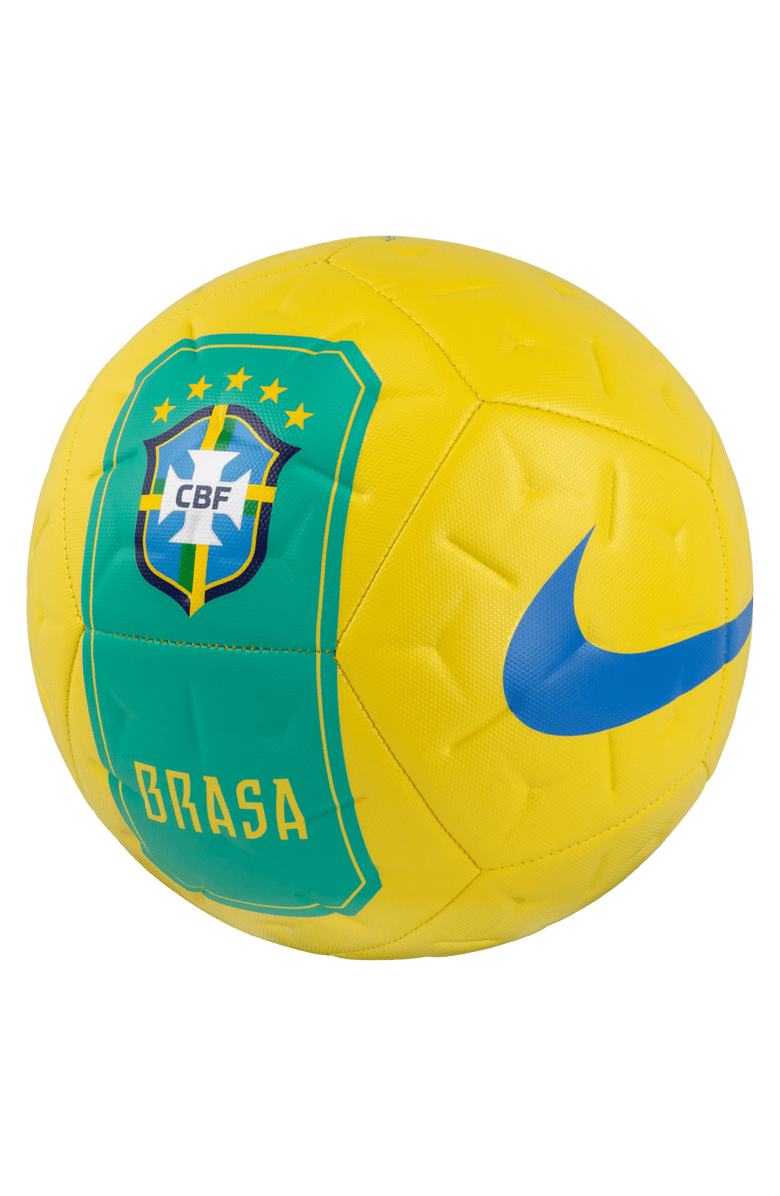 Nike Brazil National Team Academy Soccer Ball, Main, color, Yellow