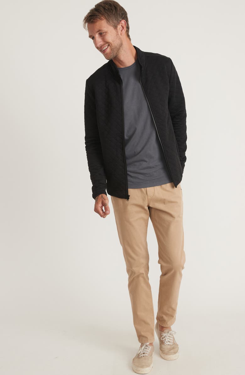 Marine Layer Corbet Quilted Knit Jacket, Alternate, color, 