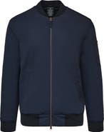 True Classic Water Resistant Cotton Blend Bomber Jacket