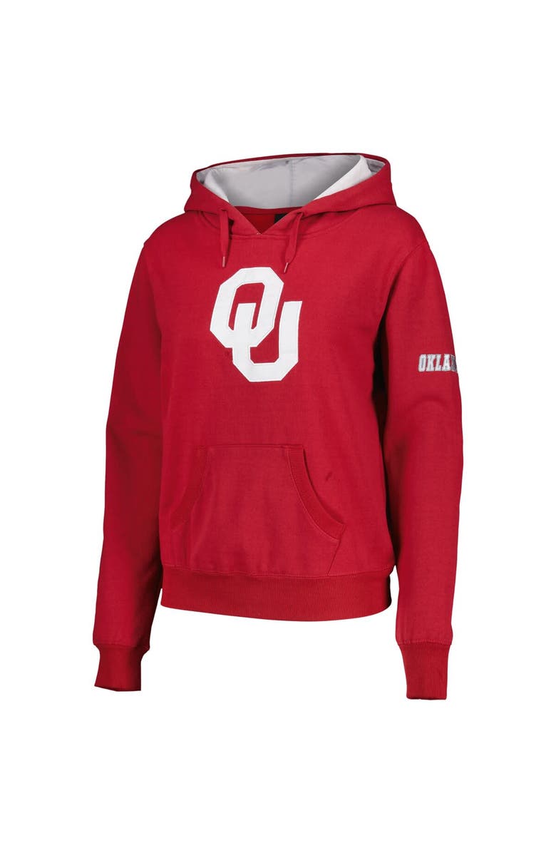 STADIUM ATHLETIC Women's Stadium Athletic Crimson Oklahoma Sooners Big Logo Pullover Hoodie, Alternate, color,