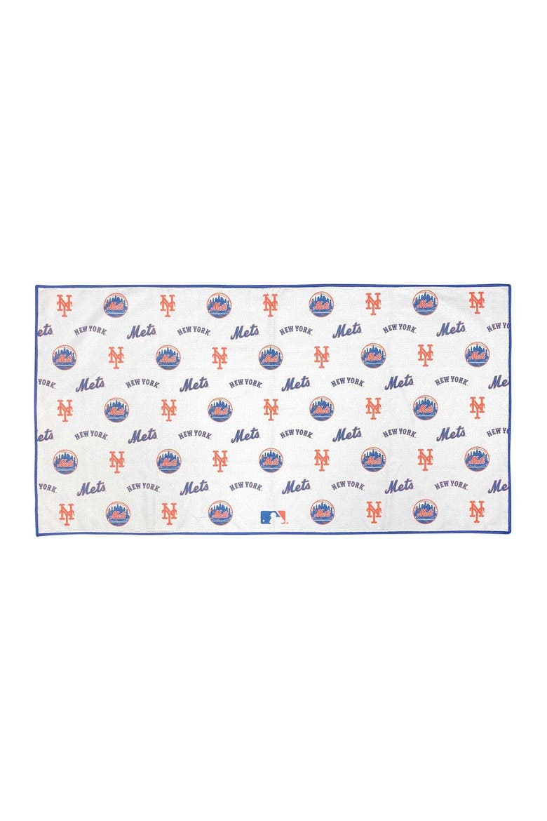 New York Mets Aqua-Lock Caddy Golf Towel, Main, color, White