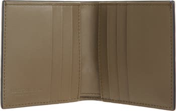 Intrecciato Leather Slim Bifold Wallet