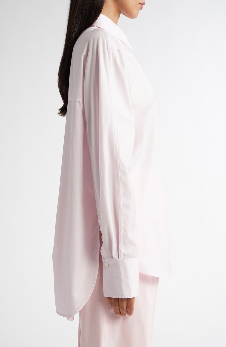 TOTEME Wide Sleeve Cotton Poplin Button-Up Shirt, Alternate, color,