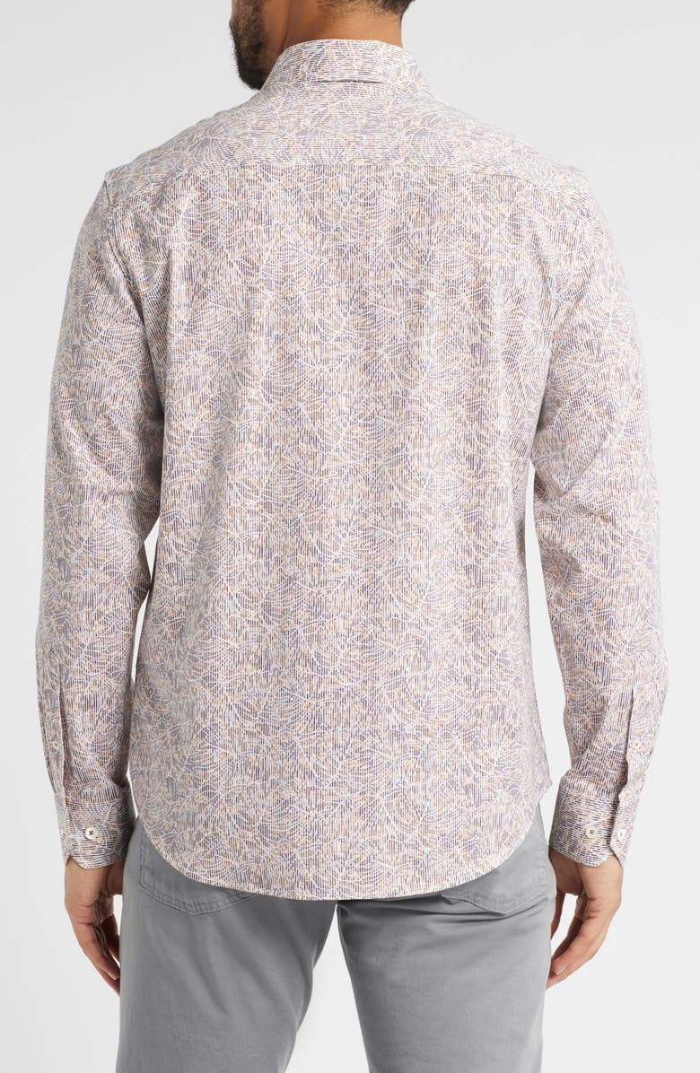 Bugatchi James OoohCotton<sup>®</sup> Button-Up Shirt, Alternate, color, Jaffa