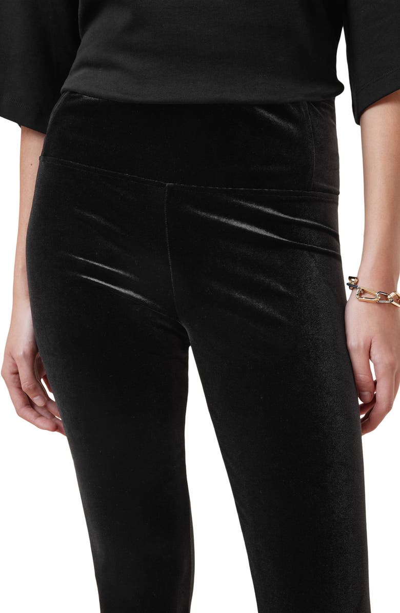 AllSaints Cora Velvet Leggings, Alternate, color, 