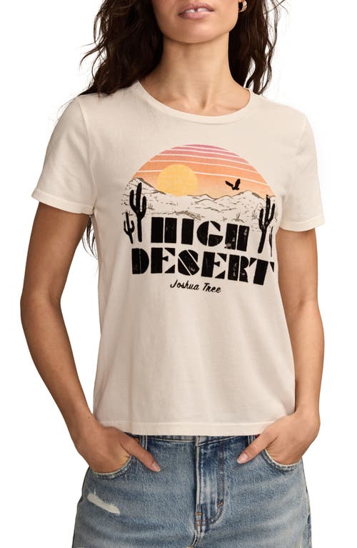 Lucky Brand High Desert Graphic T-shirt In Gold
