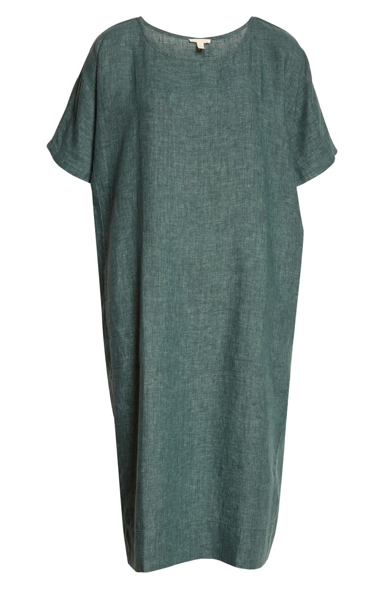 Eileen Fisher Organic Linen Shift Dress, Alternate, color,
