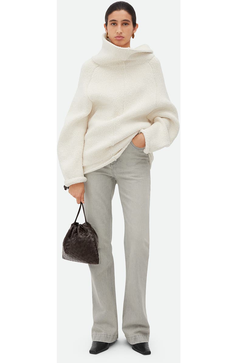 Bottega Veneta Medium Dustbag Intrecciato Leather Shoulder Bag, Alternate, color, 2132 Fondant-Gold