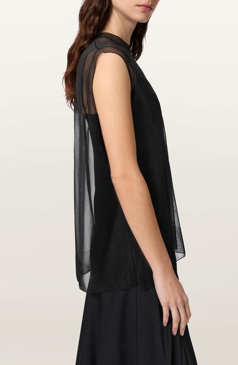 AllSaints Ava A-Line Dress, Alternate, color, Black