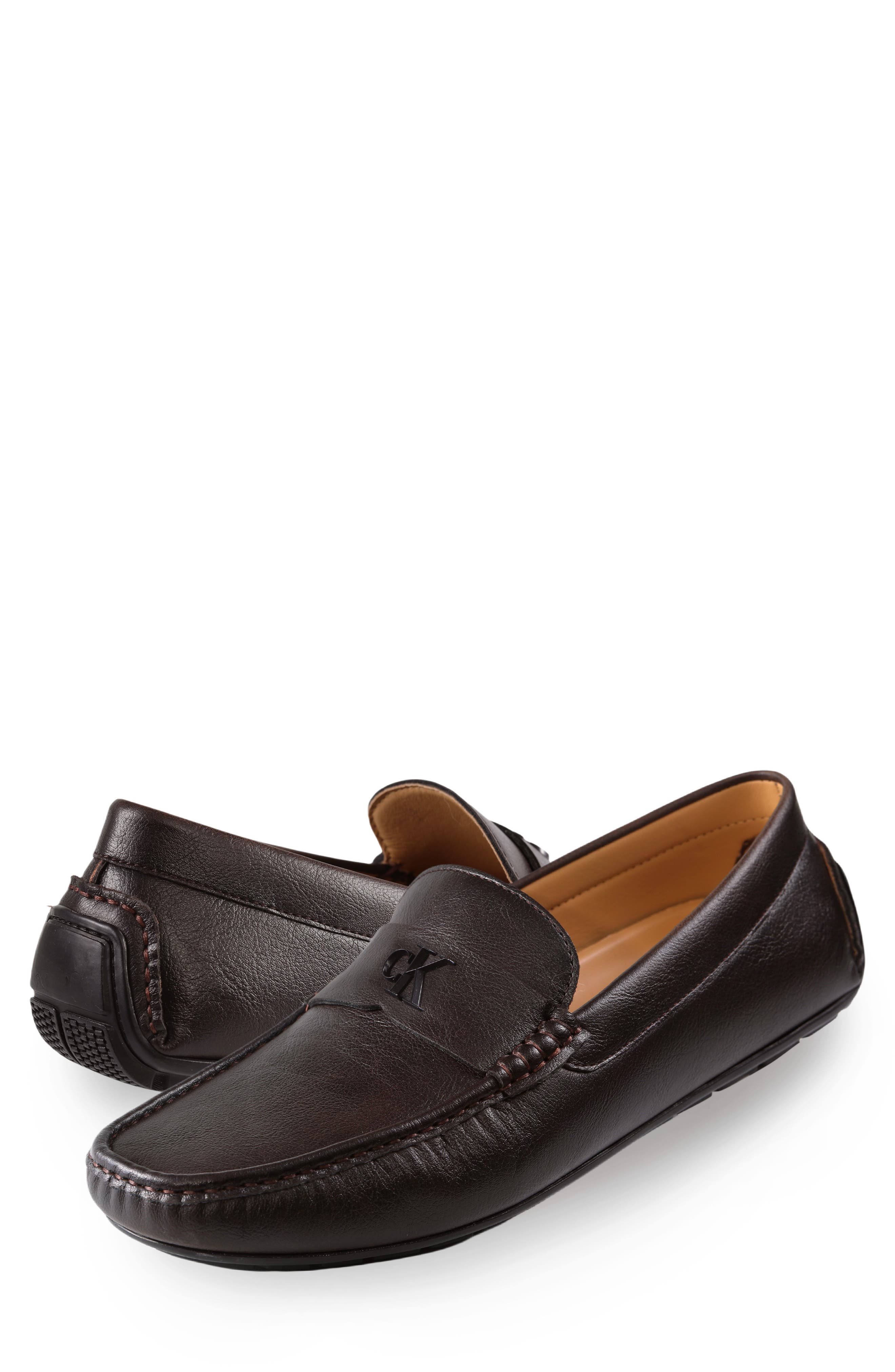 Calvin Klein Follaman Loafer, Alternate, color, Dark Brown