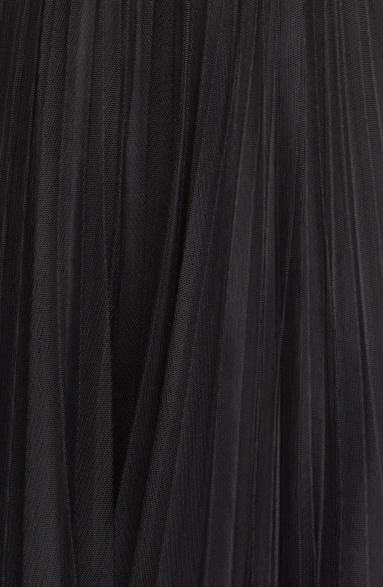 Adrianna Papell Pleated Tulle Midi Skirt, Alternate, color,