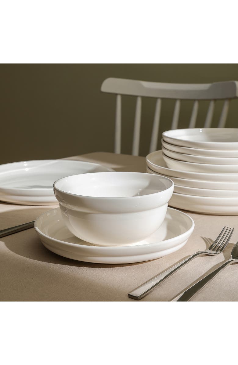 Stone Lain Virtuo Porcelain 24-Piece Dinnerware Set, Alternate, color,