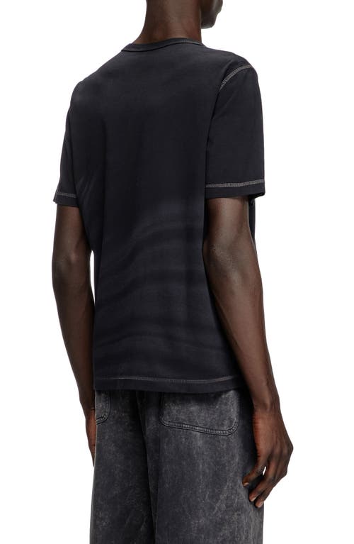 Diesel ® T-adjust-r13 Oversize Graphic T-shirt In Deep/black