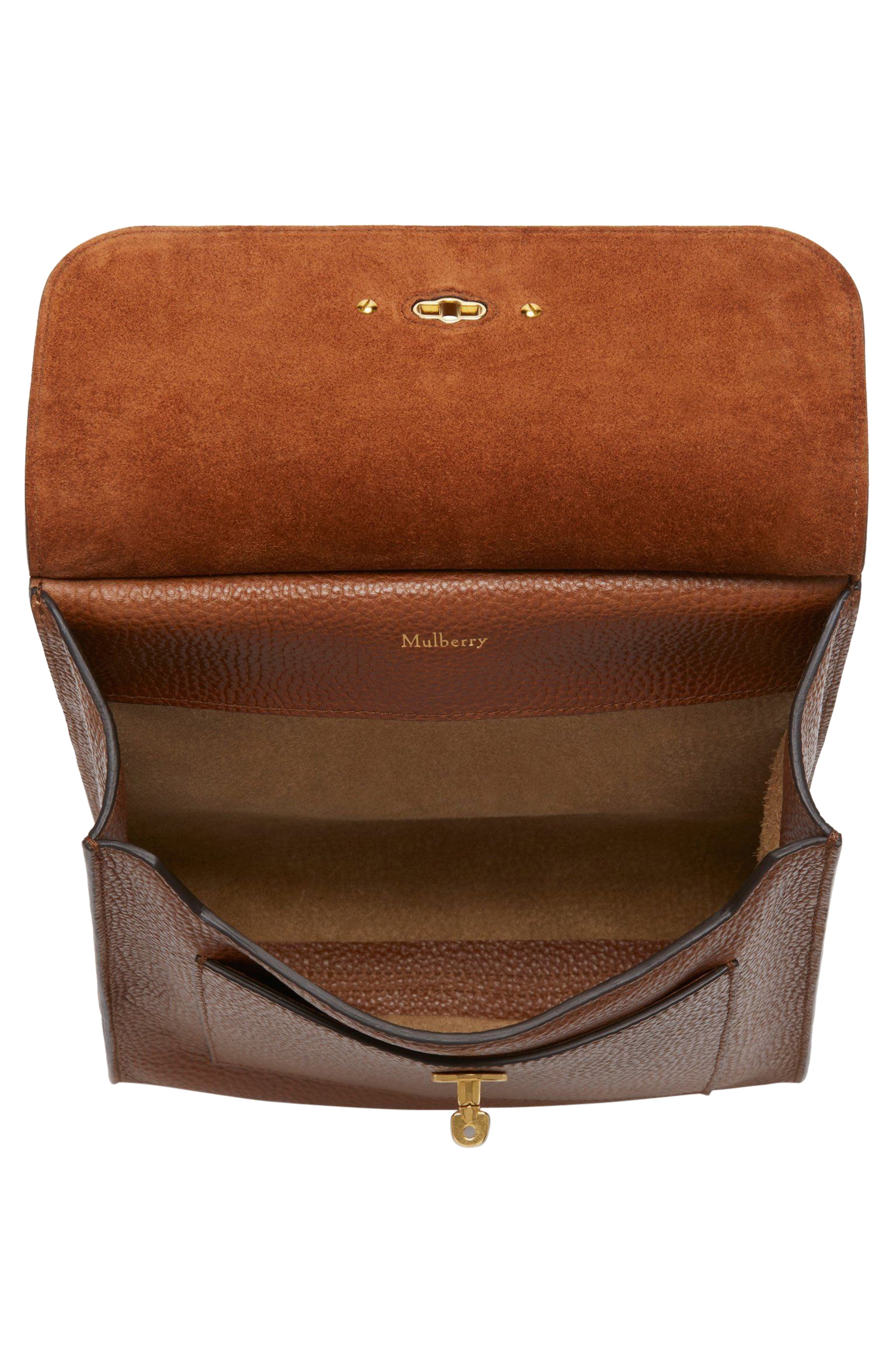 Mulberry Antony Leather Crossbody Bag, Alternate, color, Oak