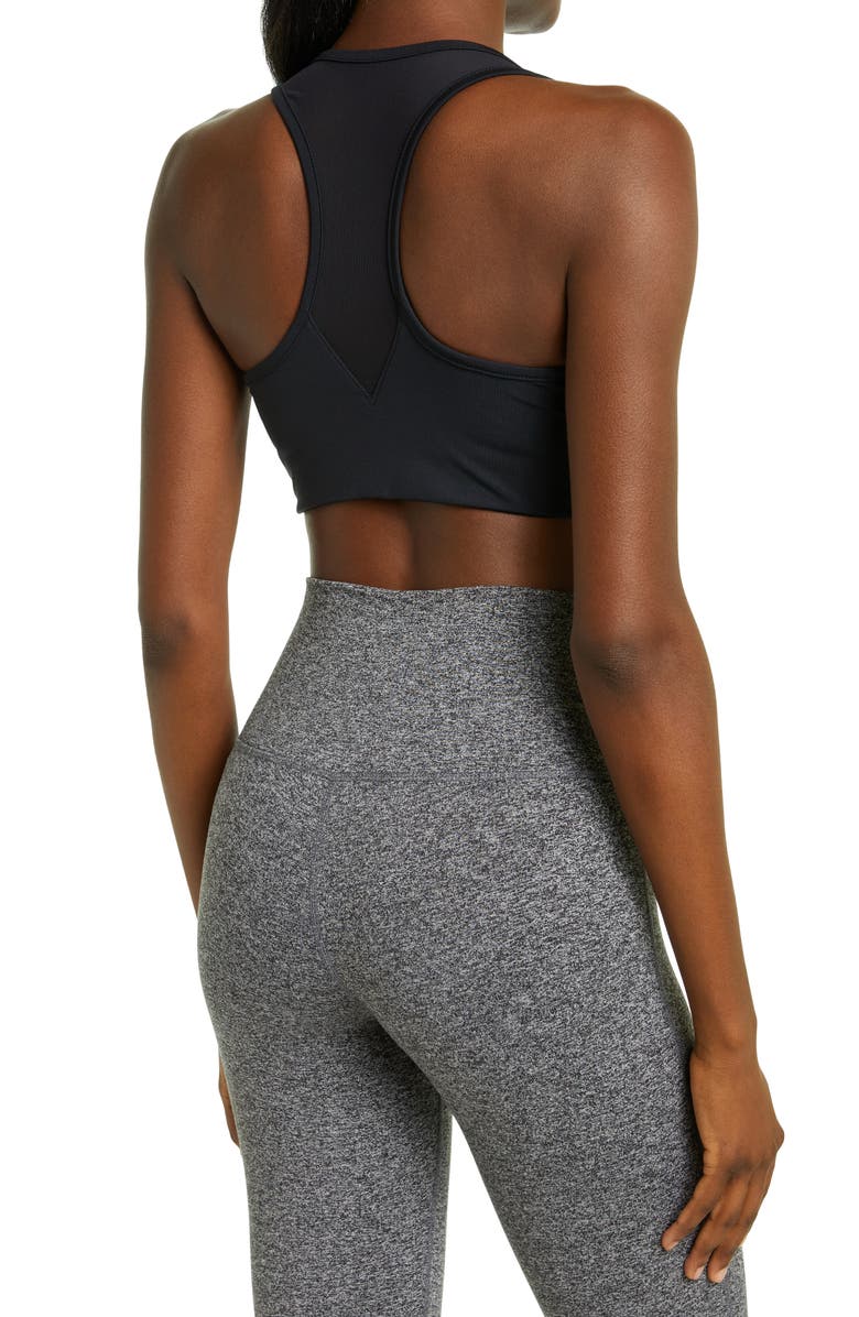 Zella Studio Lite Zip Front Sporta Bra, Alternate, color,