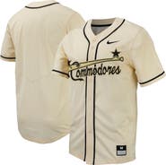 Nike Men's Nike  Natural Vanderbilt Commodores Replica Full-Button Baseball Jersey