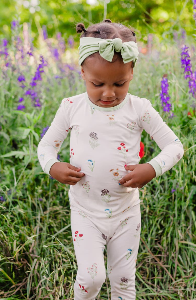 Kyte BABY Kids' Fitted Two-Piece Pajamas, Alternate, color, Wildflower