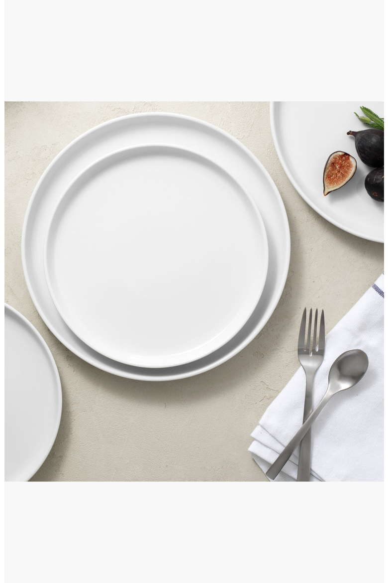 Ceramic Dinner Plates, Alternate, color, White