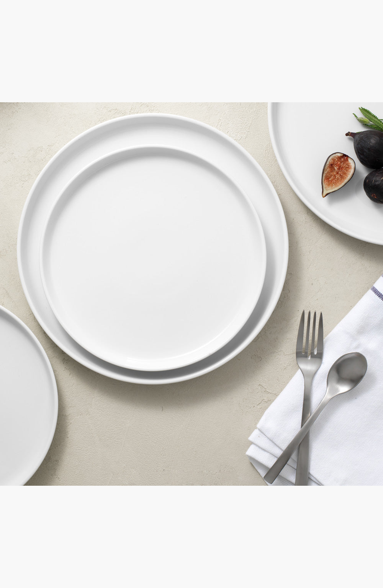 PUBLIC GOODS Ceramic Dinner Plates, Alternate, color, White