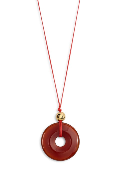 Angel Fish Cord Pendant Necklace