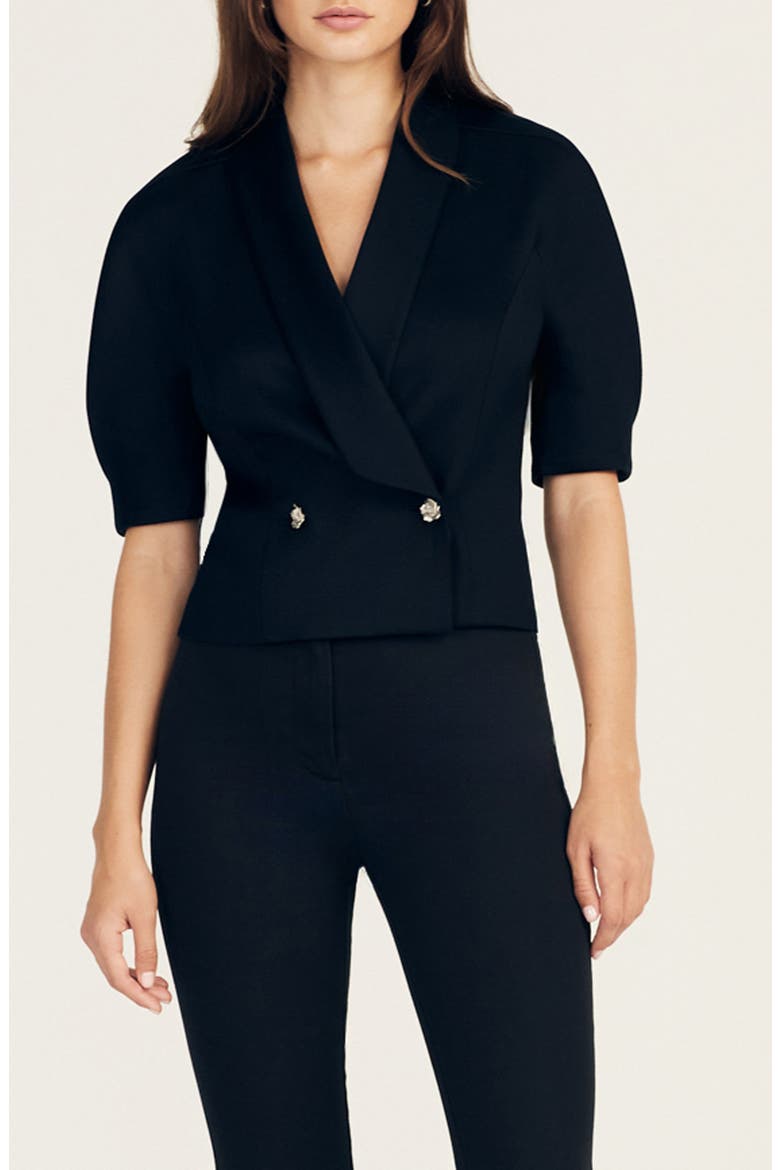 Philippe Double Breasted Jacket, Main, color, BLACK