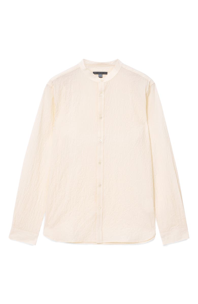 John Varvatos Zigzag Stitch Button-Up Shirt, Main, color, Twine