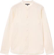 John Varvatos Zigzag Stitch Button-Up Shirt