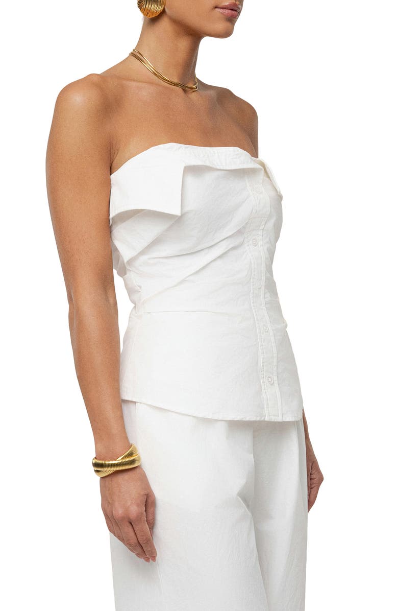 JLUXLABEL Riviera Strapless Top, Alternate, color, Ivory