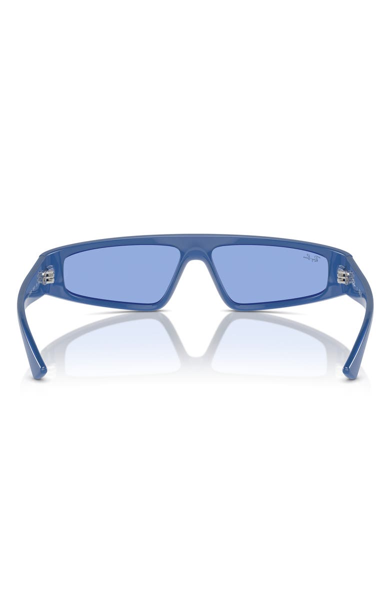 Ray-Ban Izaz 59mm Wraparound Sunglasses, Alternate, color, Blue