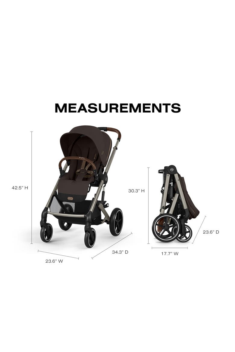 Balios S Lux Stroller, Alternate, color, CHOCOLATE BROWN