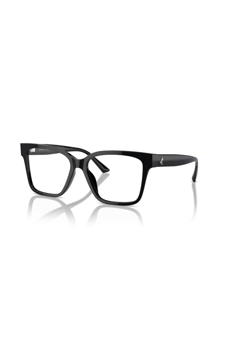 Jimmy Choo 53mm Rectangle optical glasses, Main, color, Black