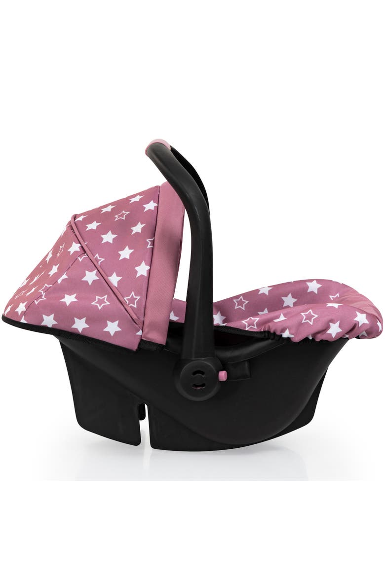 Doll Deluxe Car Seat, Portable Travel Carrier For Dolls Up To 18 Inches, Kid 3+, Alternate, color, Multicolored