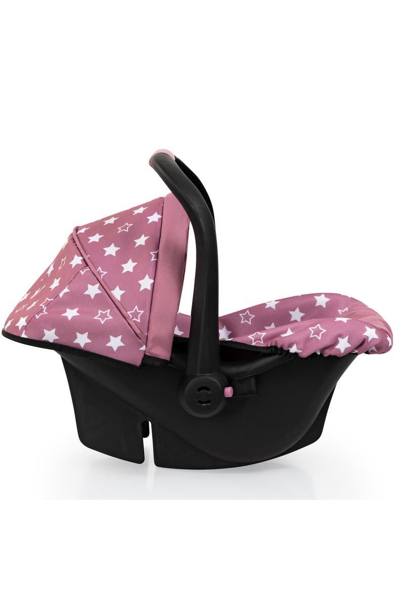 Bayer Design Doll Deluxe Car Seat, Portable Travel Carrier For Dolls Up To 18 Inches, Kid 3+, Alternate, color, Multicolored