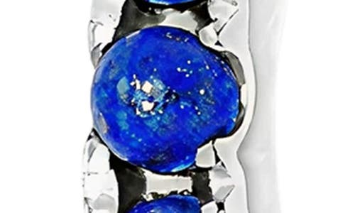 Maria Tash Lapis Single Eternity Hoop Earring In Blue