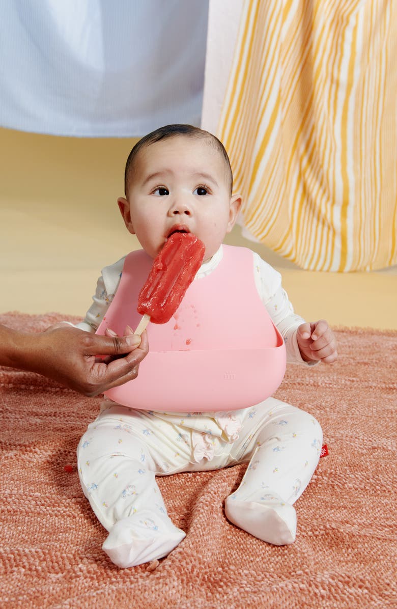 Magnetic Me Silicone Spill Shelf Bib, Alternate, color, Blush Pink