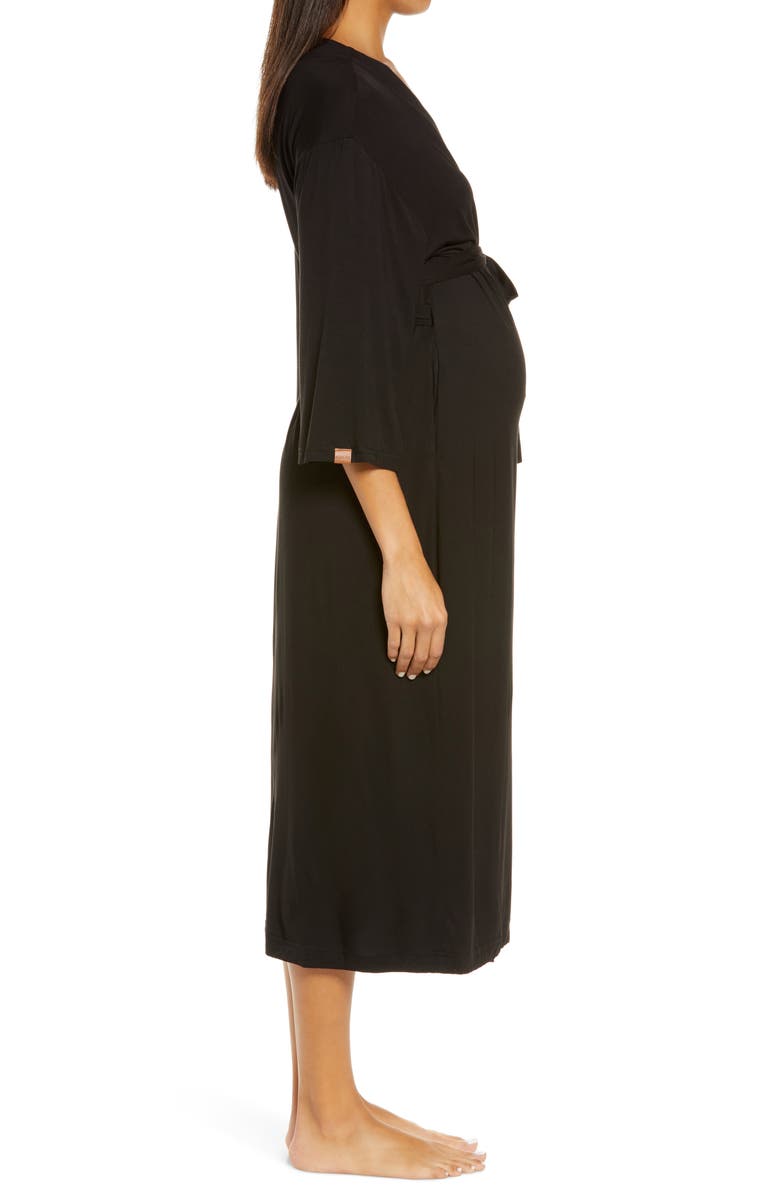 Nesting Olive Maternity/Nursing Robe, Alternate, color,