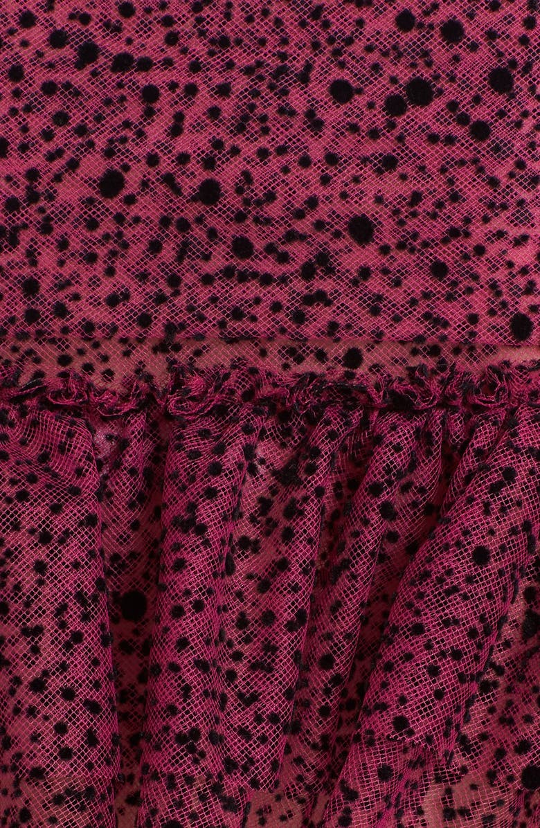 Isa Arfen Ruffle Knot Off the Shoulder Tulle Top, Alternate, color, 