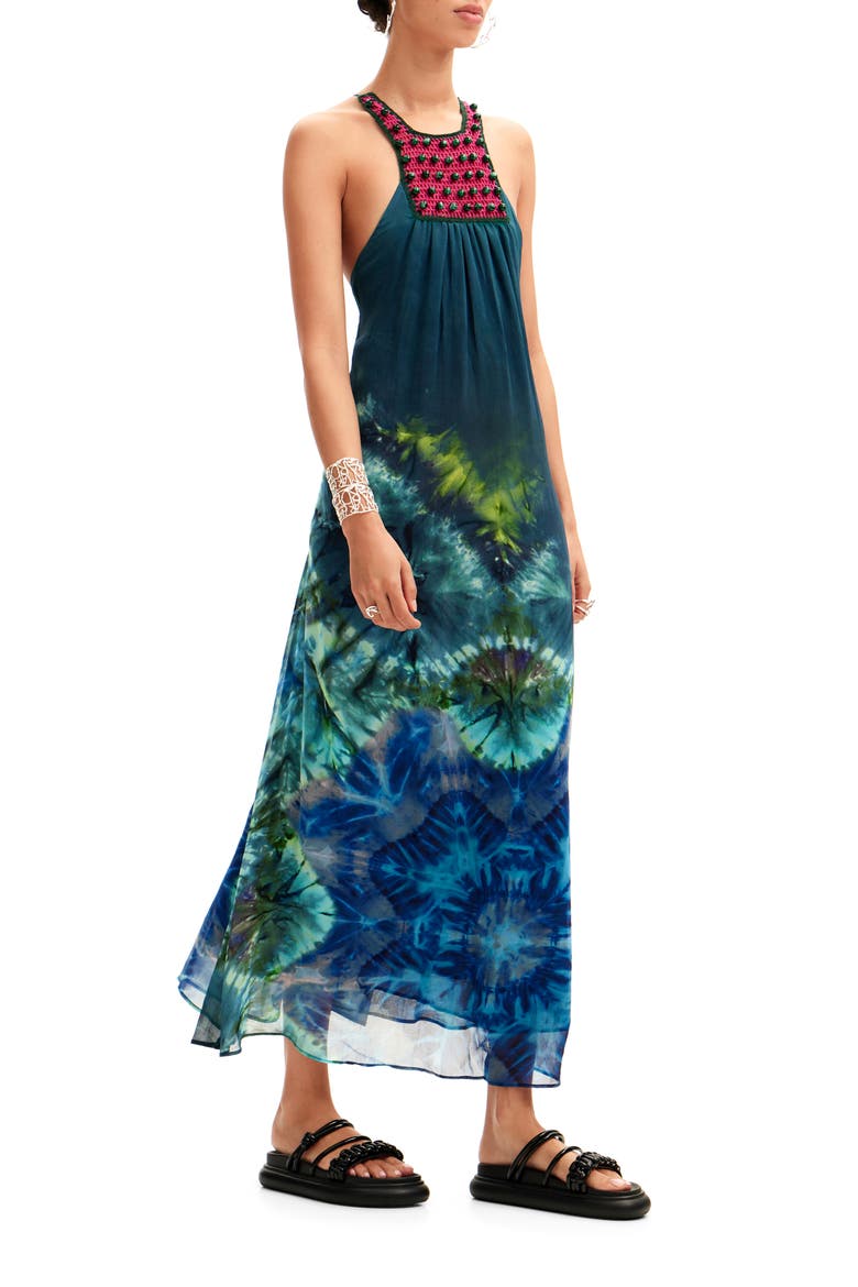 Eolias Sleeveless Cover-Up Dress, Alternate, color, GREEN
