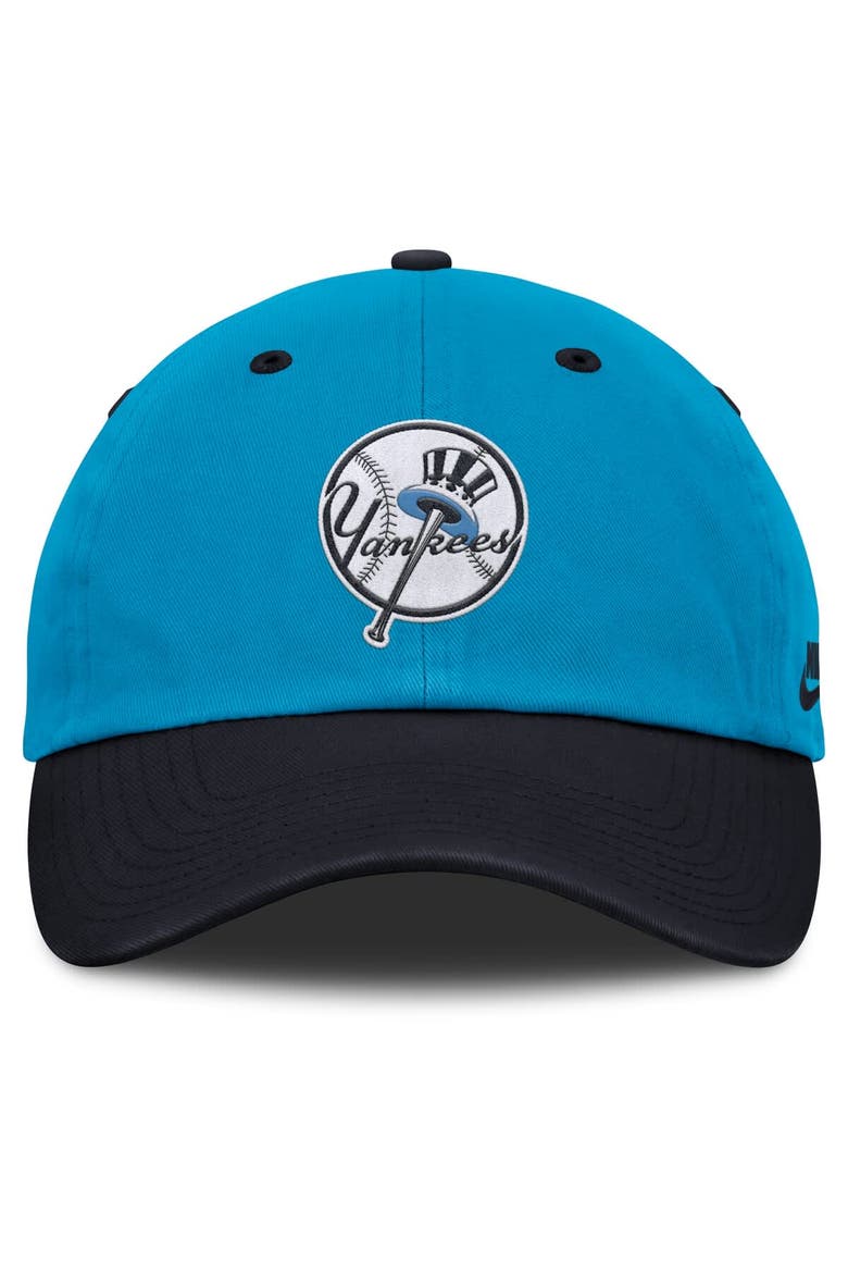 Men's Nike Blue/Navy New York Yankees Neon 90s Club Adjustable Hat, Alternate, color, Blue