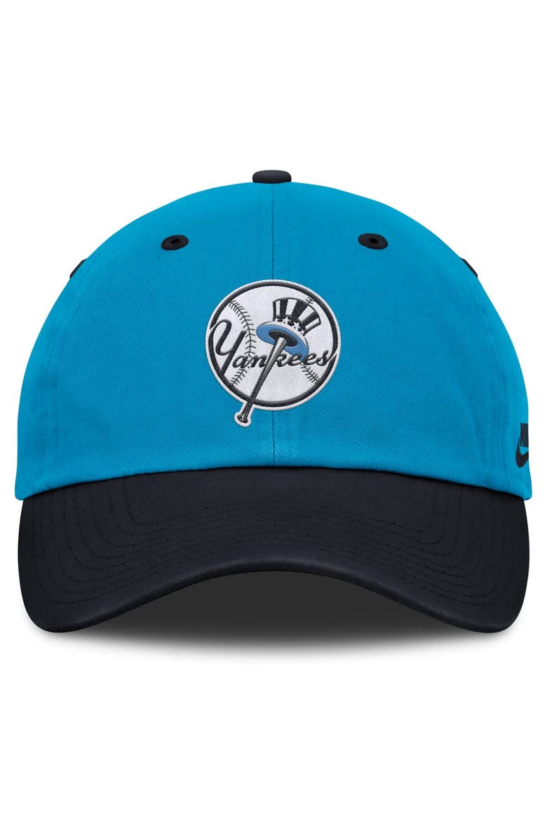 Nike Men's Nike Blue/Navy New York Yankees Neon 90s Club Adjustable Hat, Alternate, color, Blue