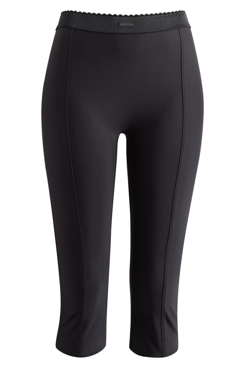 High Waist Capri Pants, Alternate, color, ONYX