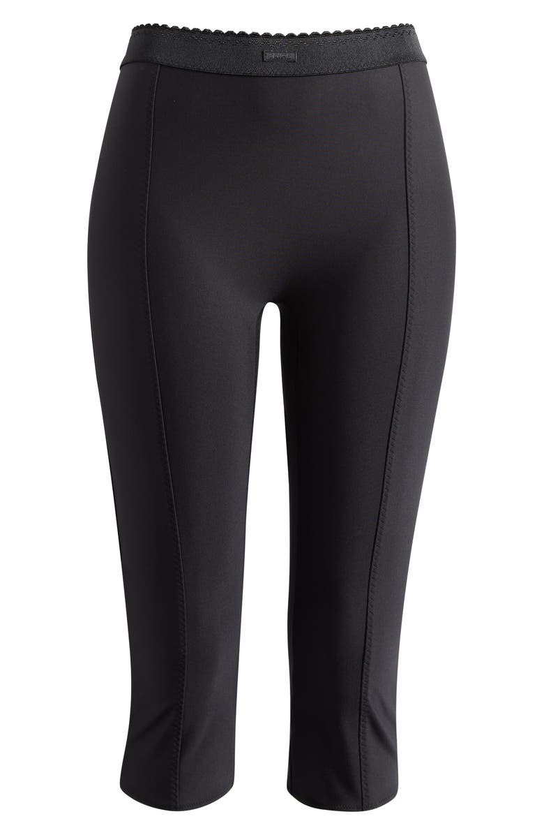 SKIMS High Waist Capri Pants, Alternate, color, Onyx