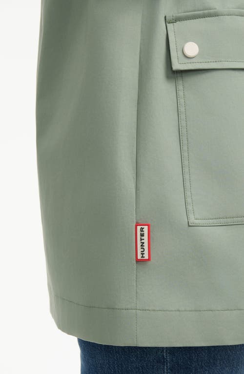 Hunter Ariel Water Repellent Cotton Canvas Jacket In Herb Sage