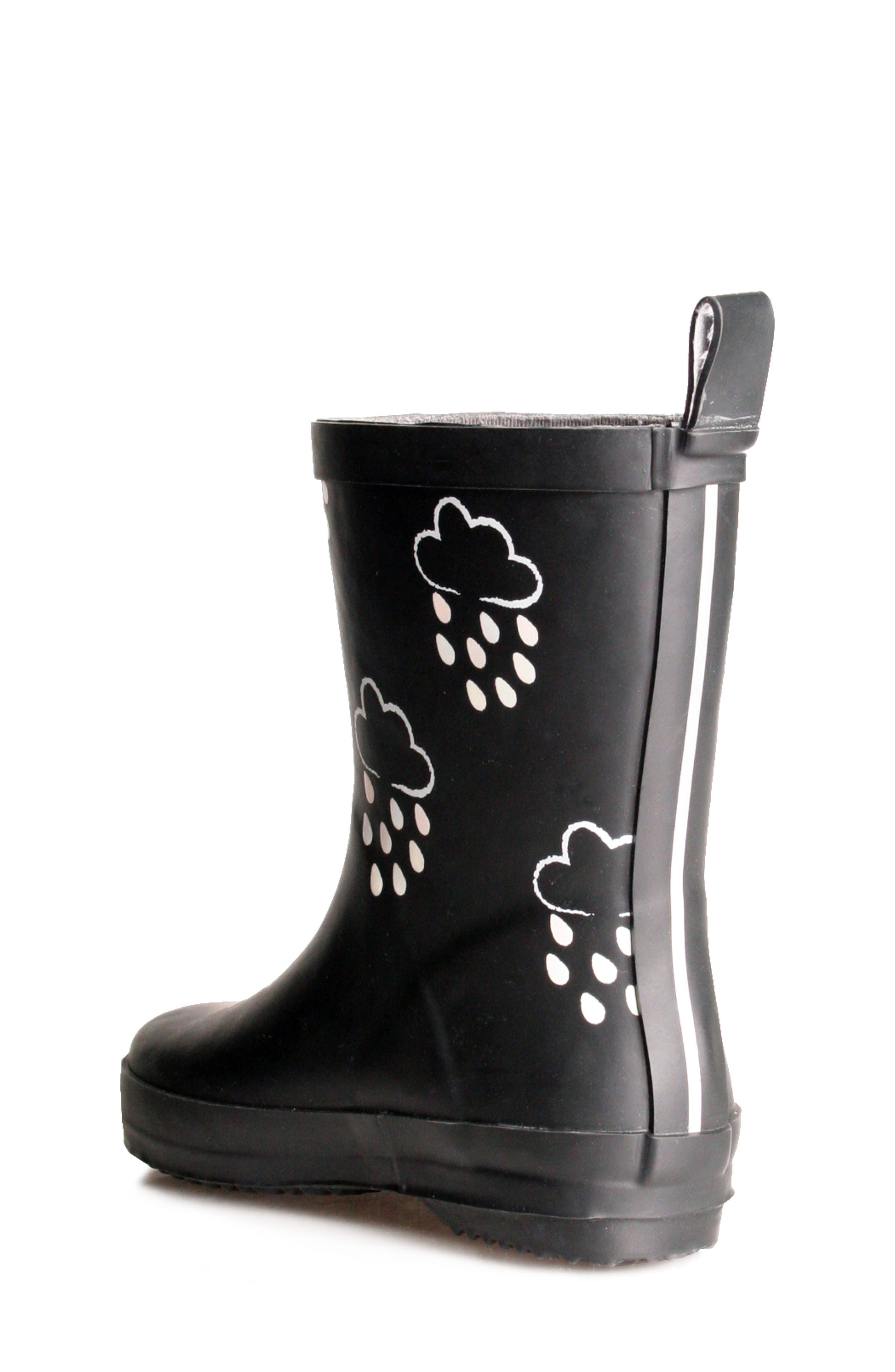 Nomad Kids' Color Changing Rain Boot, Alternate, color, Black Clouds
