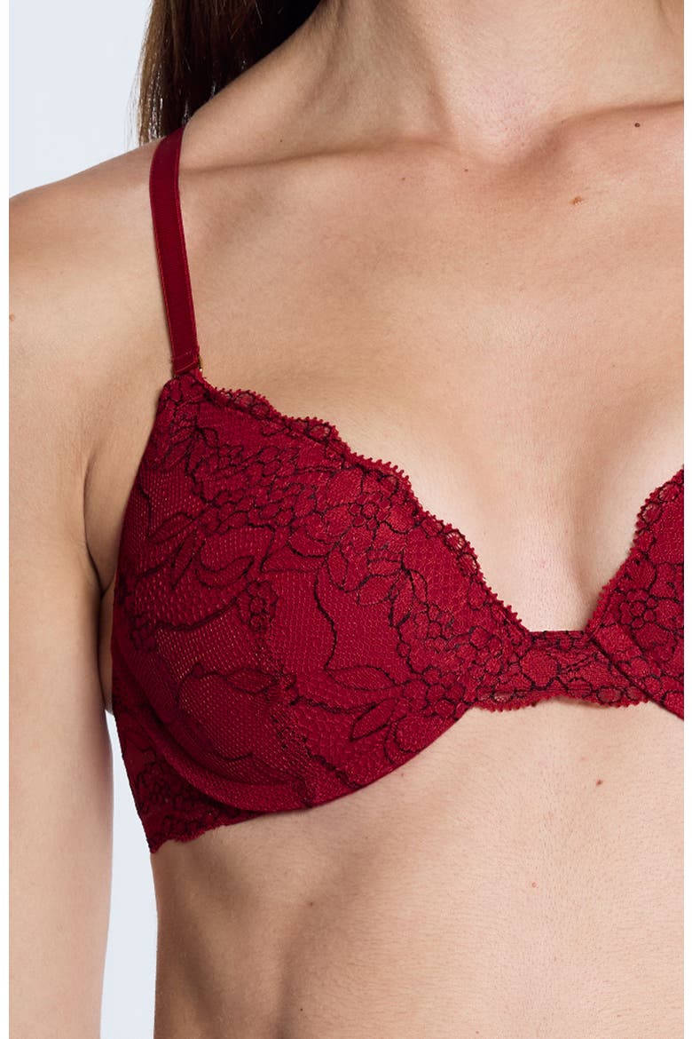 All Over Lace Lift Up Bra, Alternate, color, Scarlet